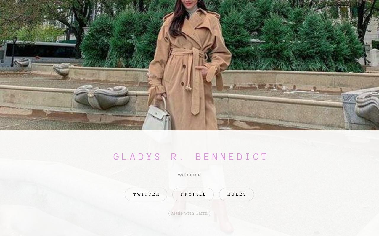 Carrd profile picture for @gladys